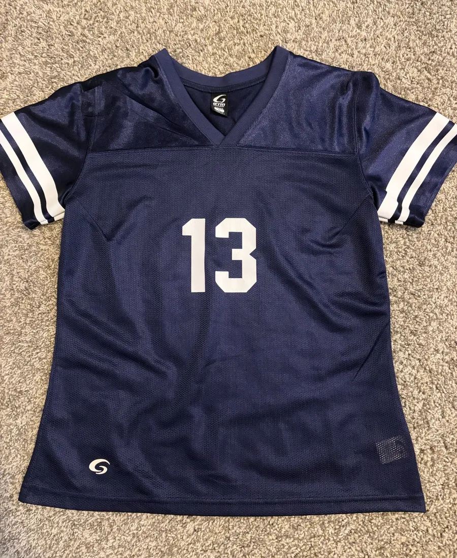 Navy blue jersey