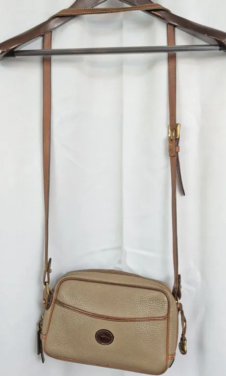 Dooney & Bourke Vintage USA Made Camera Zip Top AWL Bag