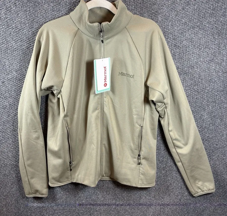 Marmot Leconte Fleece Jacket Women's Medium Green Full Zip New $100