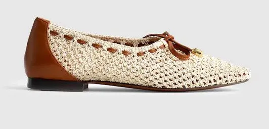 Madewell The Mylie Ballet Flat in Natural Size 8.5 NWOB