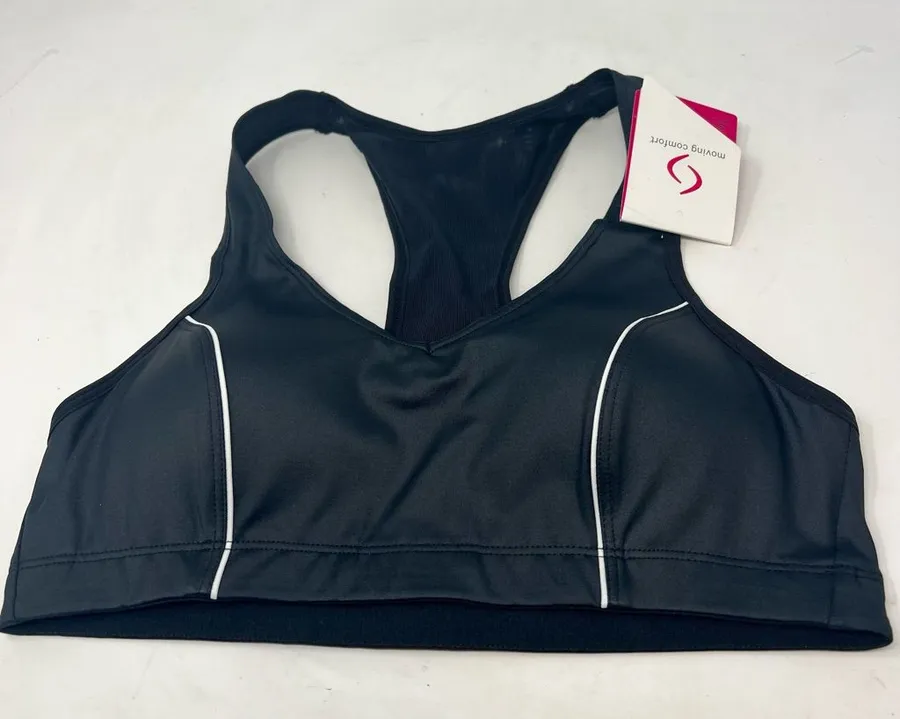 Moving Comfort Vixen Sports Bra Small A/B Black NWT High Impact Running