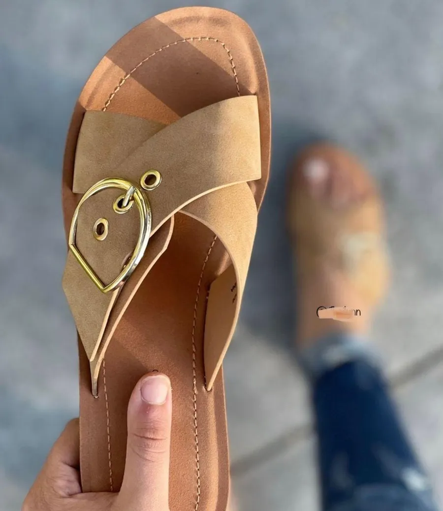Nude/Natural Criss Cross Sandal Tan Size 7.5