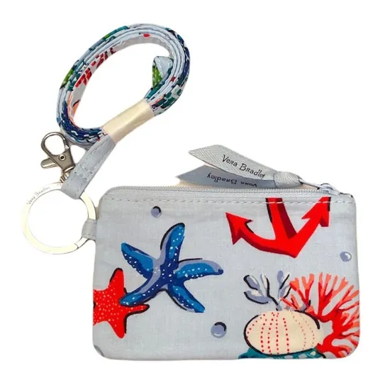 Zip ID Case & Lanyard, Anchors Aweigh