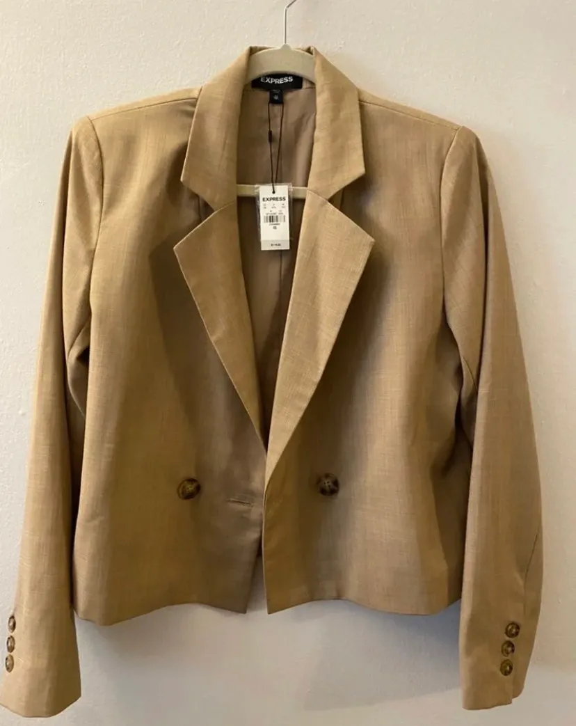 Woman’s Beige Blazer Suit Jacket XS
