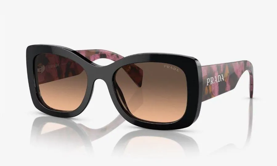 Prada PR A08S Violet Brown Sunglasses w/ Box