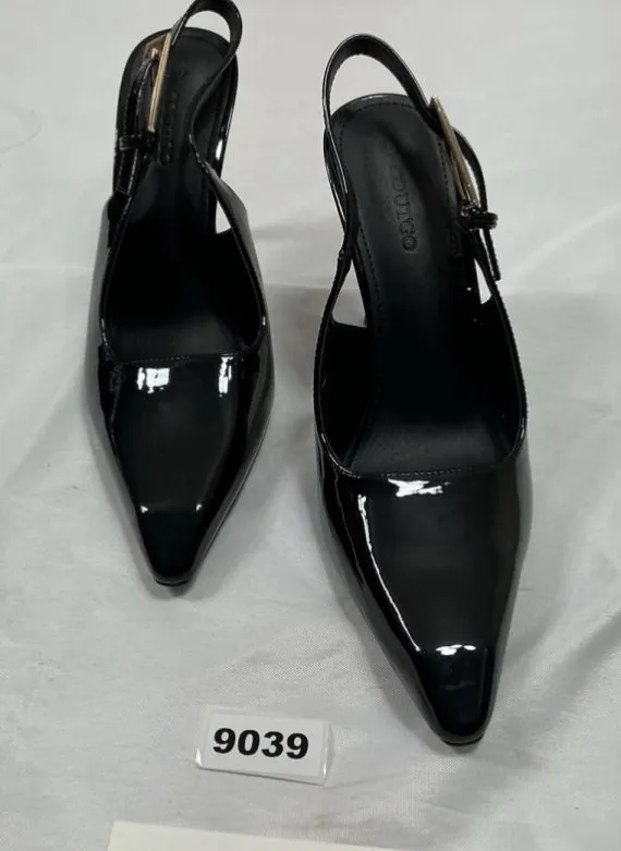 Womans New Coutgo Sling Back Pumps Black Size 8.5 Stiletto Heel