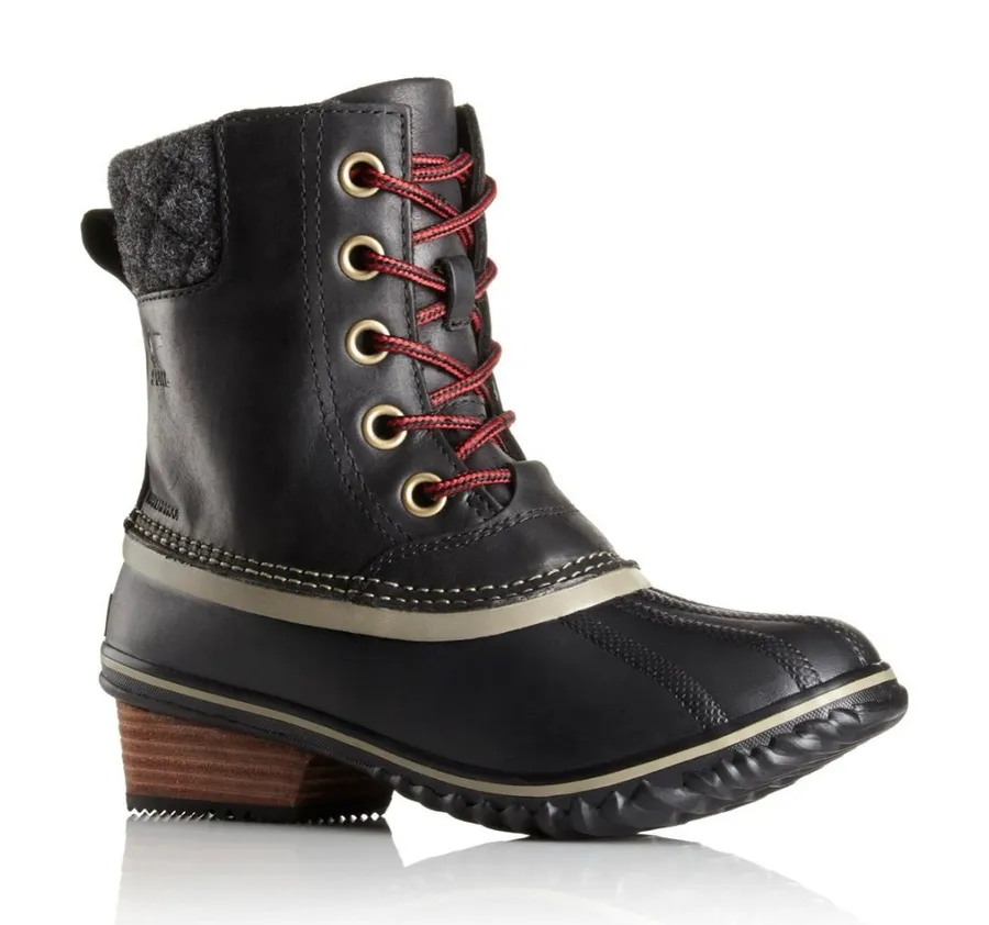 Sorel Women’s Black Slimpack II Waterproof Lace-Up Ankle Boot Size 7.5