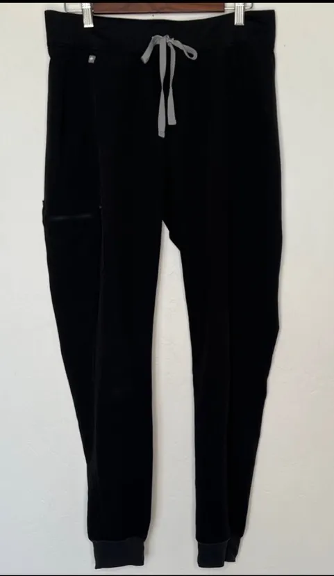 Figs Zamora Jogger Scrub Pants Black W18SW2005T Fits Like Medium Tall