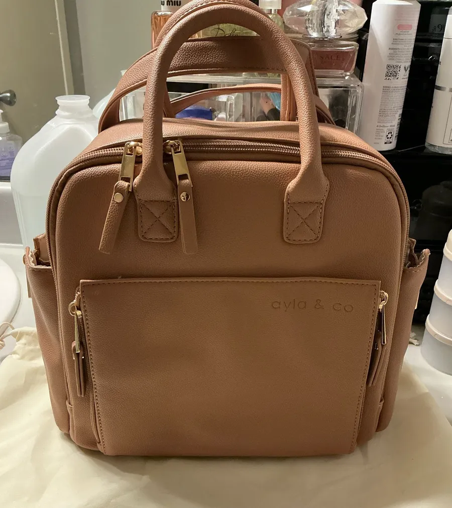 Ayla & co mini diaper bag Brown