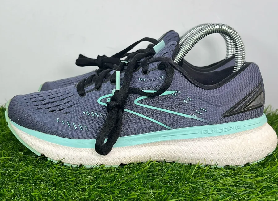 Brooks Glycerin 19 Running Shoes Gray Mint Women’s Size 6.5 B