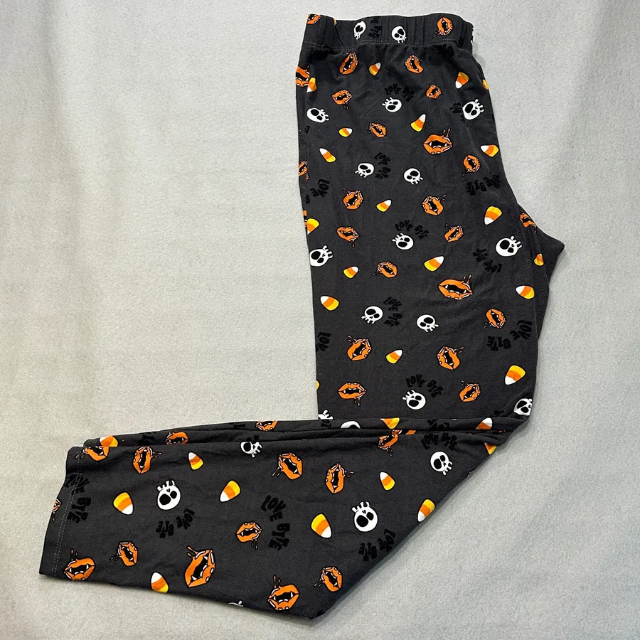 Halloween Leggings Black Size 2X