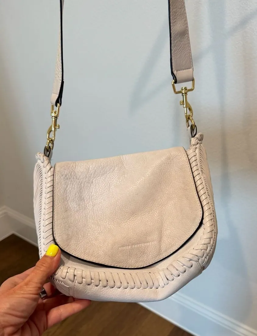 Aimee Kestenberg All For Love Saddle Crossbody Leather Bag in Cloud