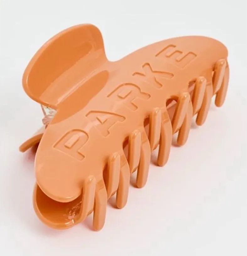 PARKE Creamsicle Claw Clip with Signature Pouch NWT Sold Out Orange