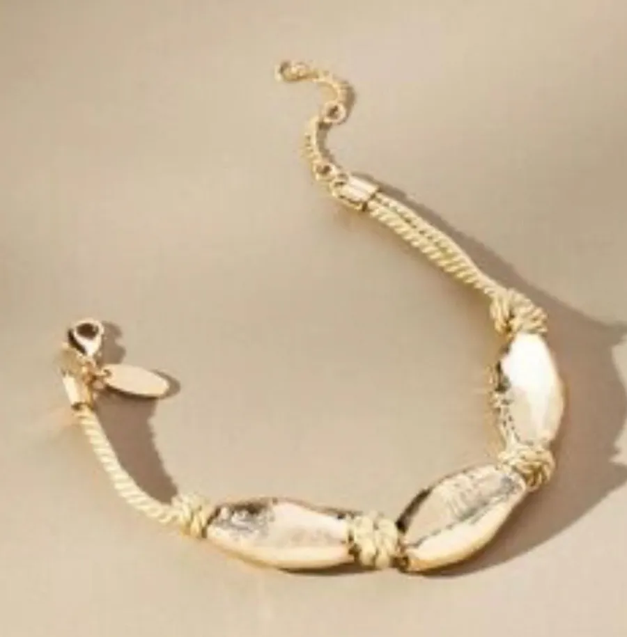 Anthropologie Gold-Toned Classic Casual Simple Bracelet NWOT