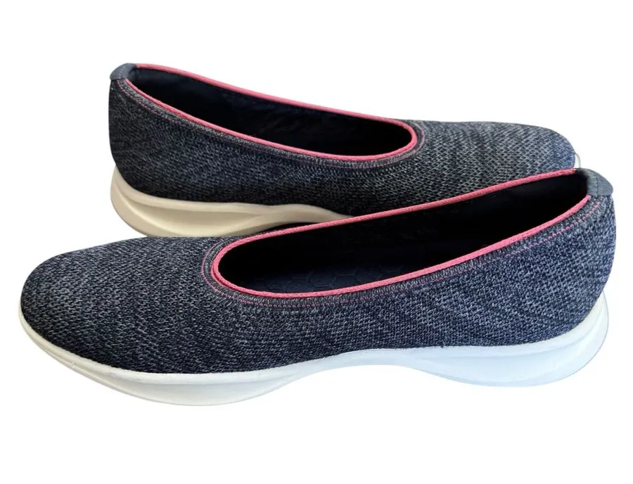 VIVAIA Walker Pro Hybrid Ballet Flats Dark Denim Raspberry US Size 10 (EU 40.5) Blue