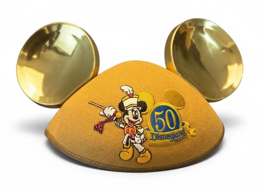 Disney Parks Disneyland 50th Anniversary Gold Mickey Mouse ear hat