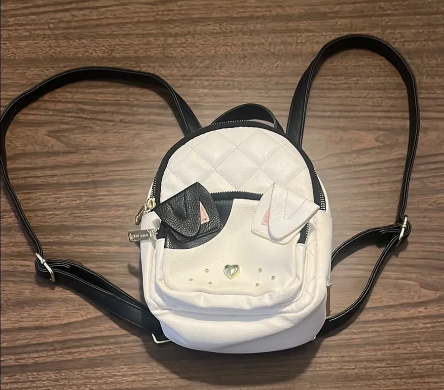 Betsey Johnson Dog Puppy Backpack Purse Bag