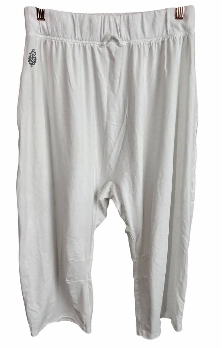 Free People FP Beach Harem Pants Drawstring White Women's Size Large