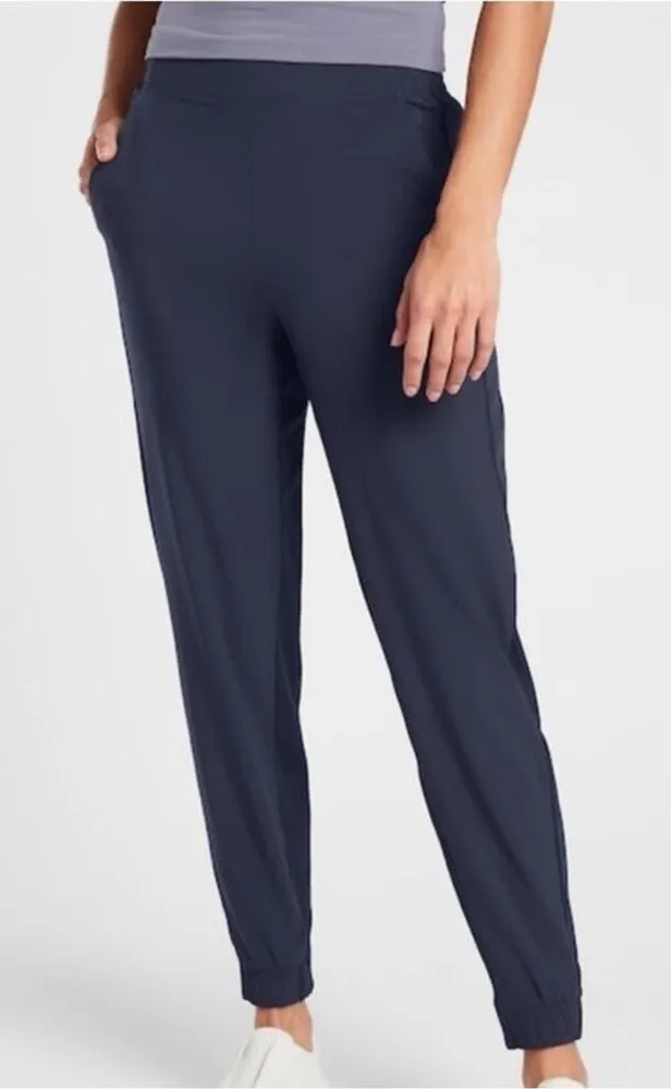 ATHLETA Brooklyn Jogger Pants Women's Size 4 Blue Pull On Style 530631 Casual