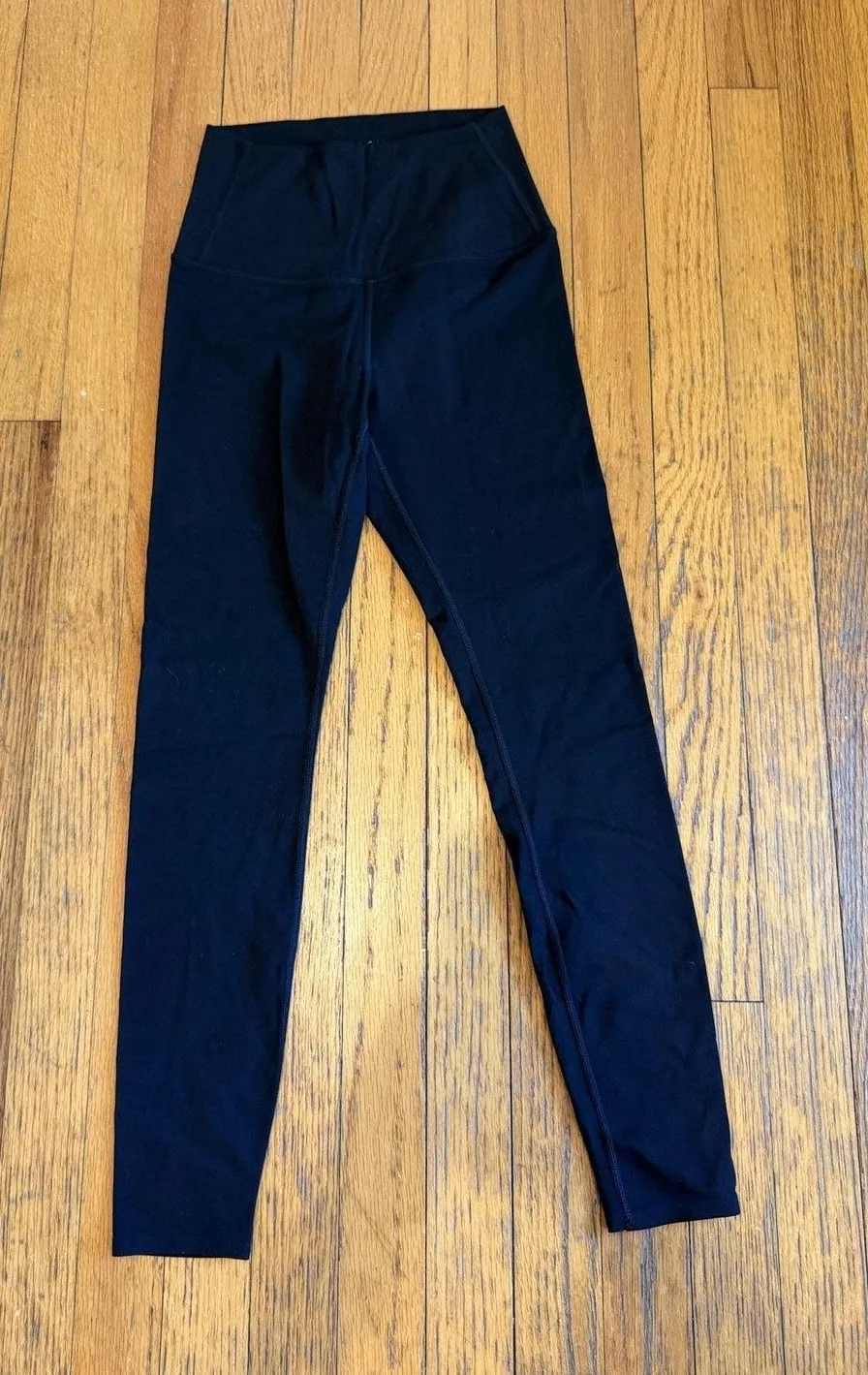 Pure Barre Womens Yoga Ankle Pants Medium Black High Rise