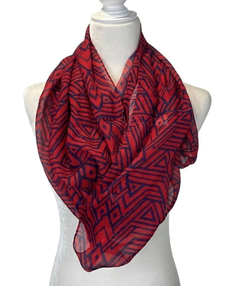 Boho Aztec Infinity Scarf
