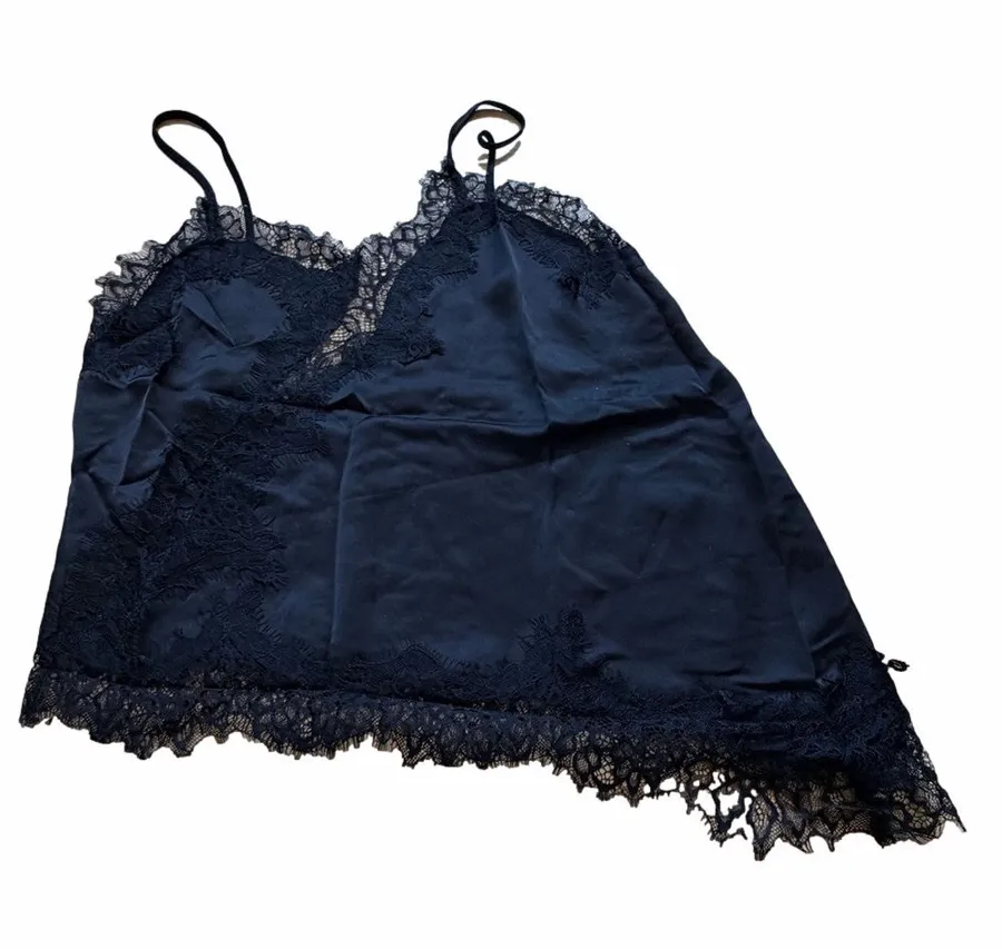 Black Lace Trim Women’s Camisole Size M