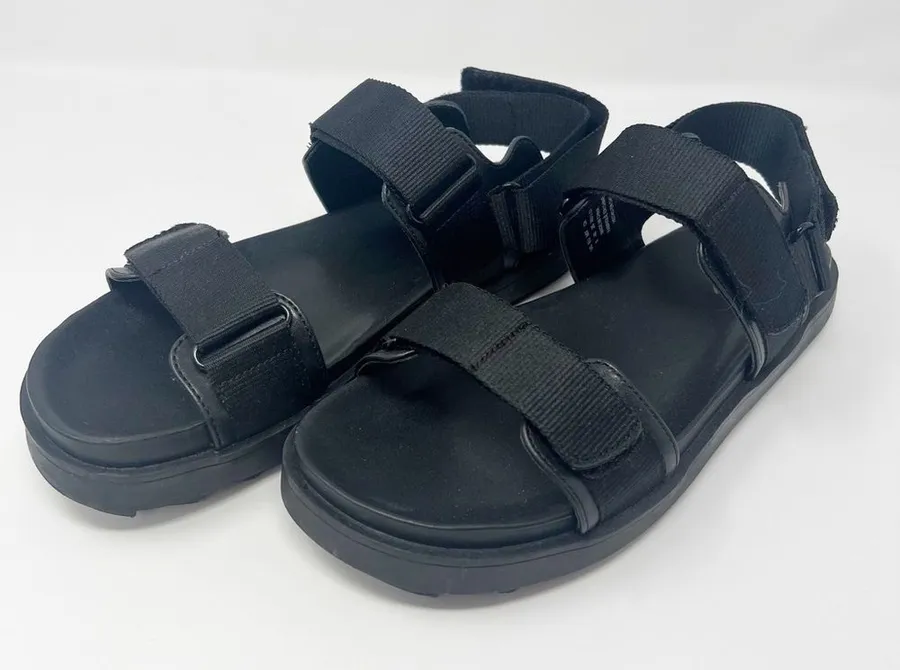 Aerie Platform Sandal Black Sz 9