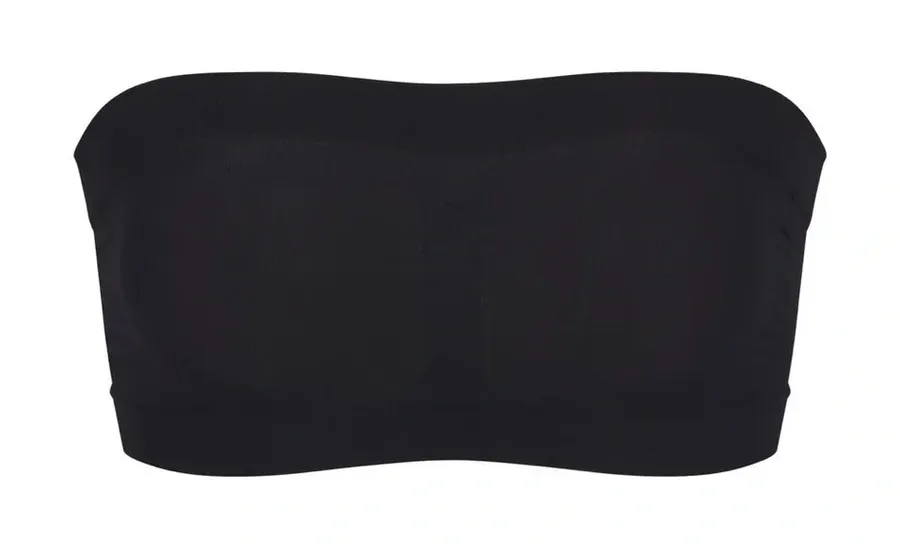 Skims Seamless Sculpt Bandeau in Onyx Black