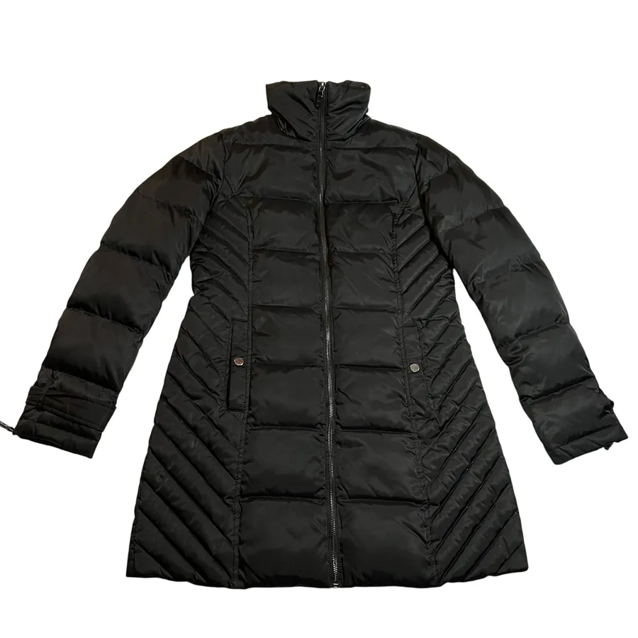 Kenneth Cole Mock Neck Duck Down Puffer Coat Jacket Size Small Outerwear Casual