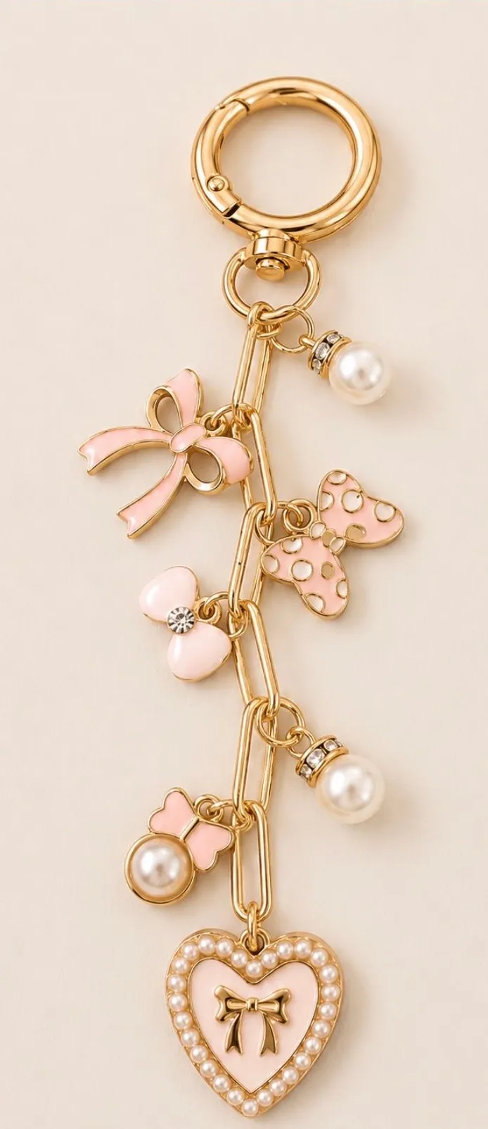 Blush Butterfly Keychain