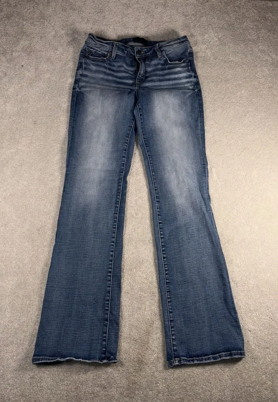 Buckle Black Fit No. 53 Bootcut Jeans Women's Size 30x34 Blue Mid Rise Stretch