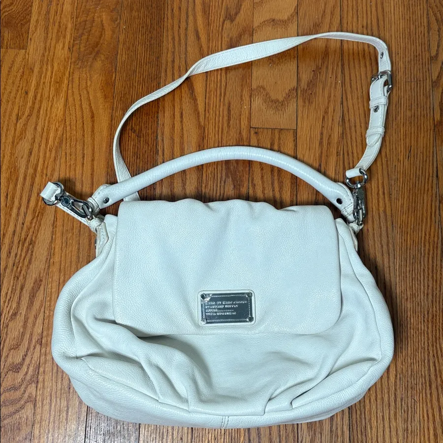 Marc by Marc Jacobs Classic Q Lil Ukita Leather shoulder bag crossbody white