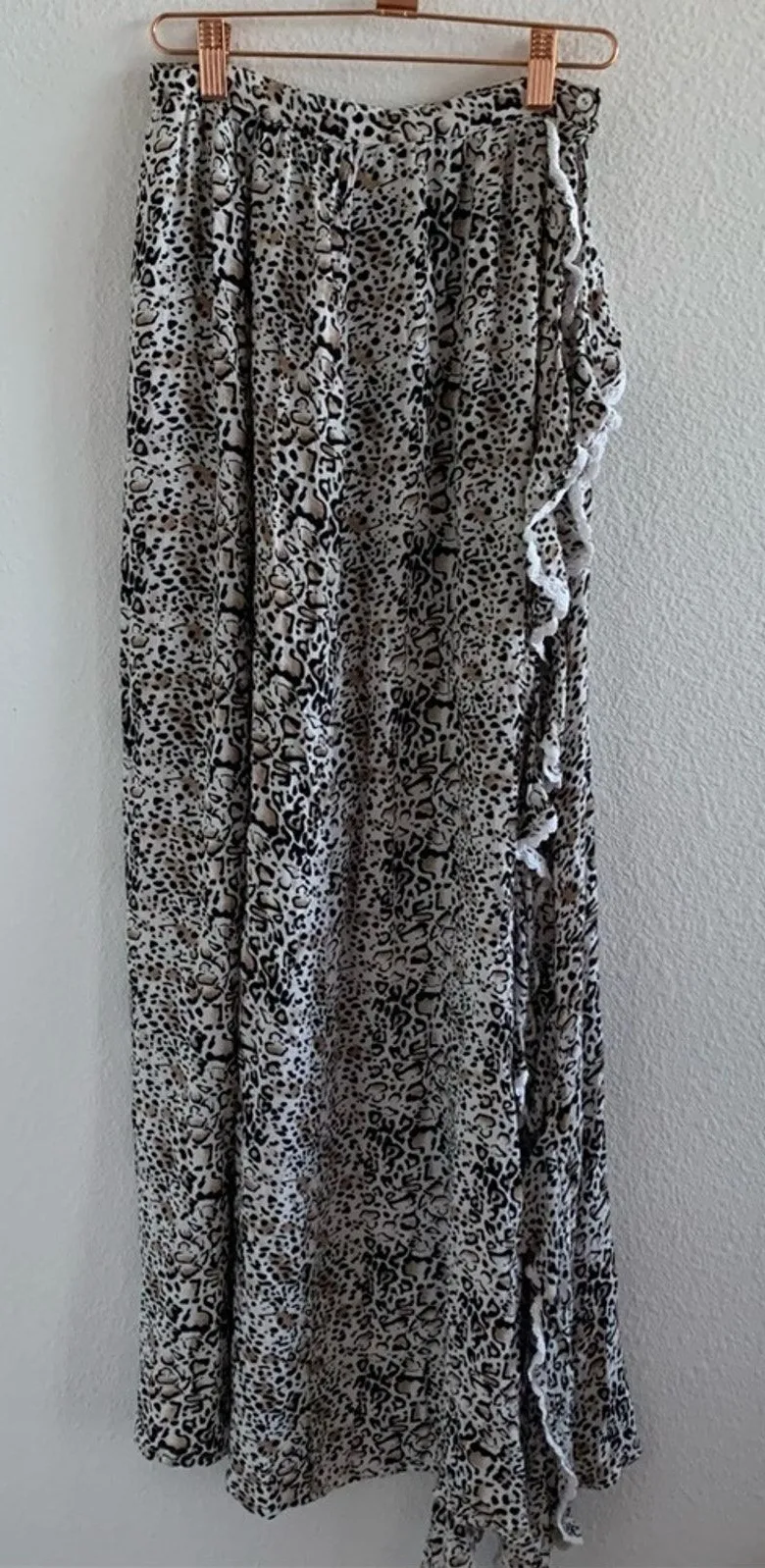 Rove Swim Animal Print Open Side Slit Cover Up Small