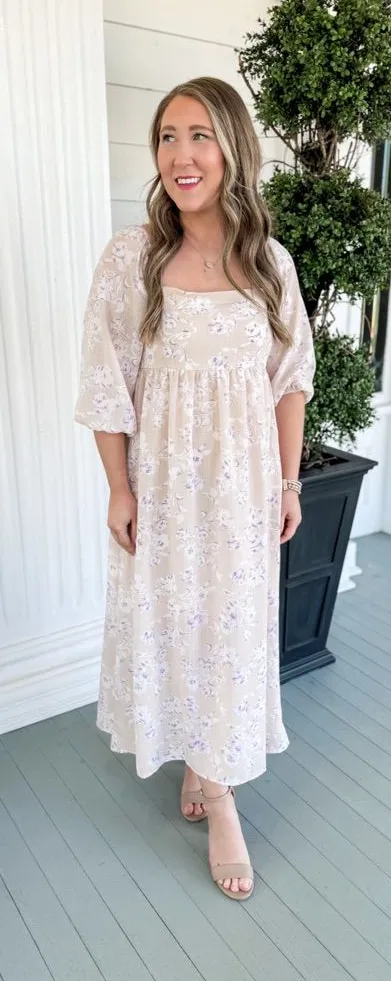 Gilli Cream Floral Square