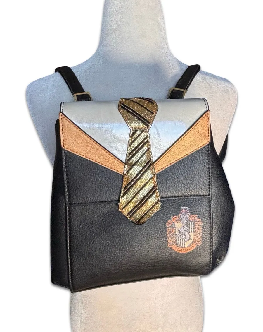 Harry Potter Hufflepuff Mini Backpack Danielle Nicole Black Hogwarts Uniform