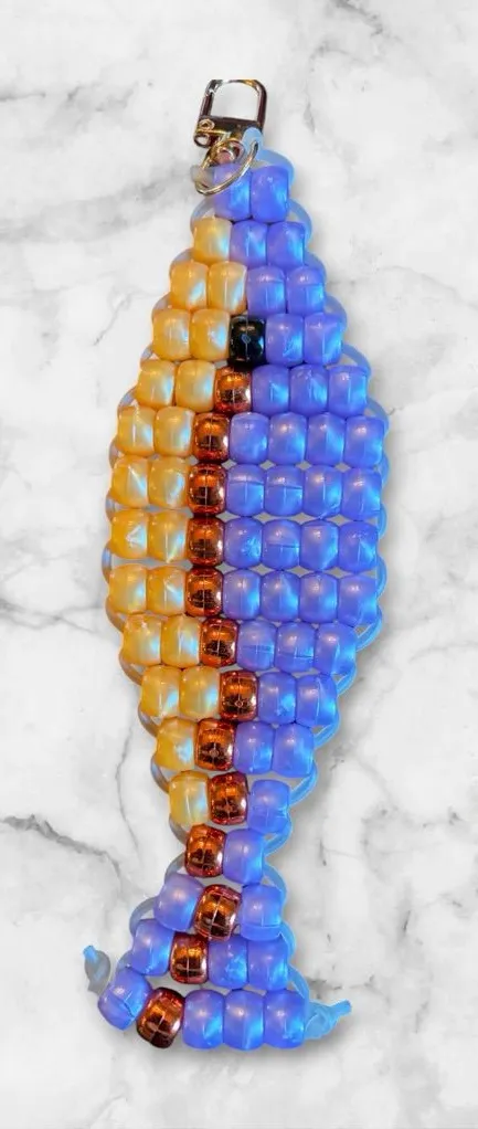 Beaded Fish Toy Keychain