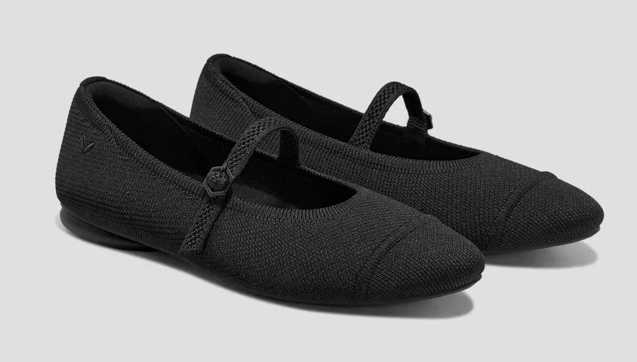 Vivaia Tamia Mary Jane Ballet Flats Black Size 7