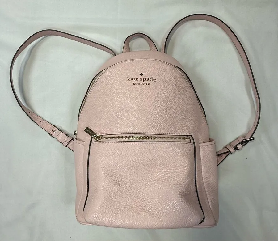 kate spade Pale Pink Pebbled Leather Backpack