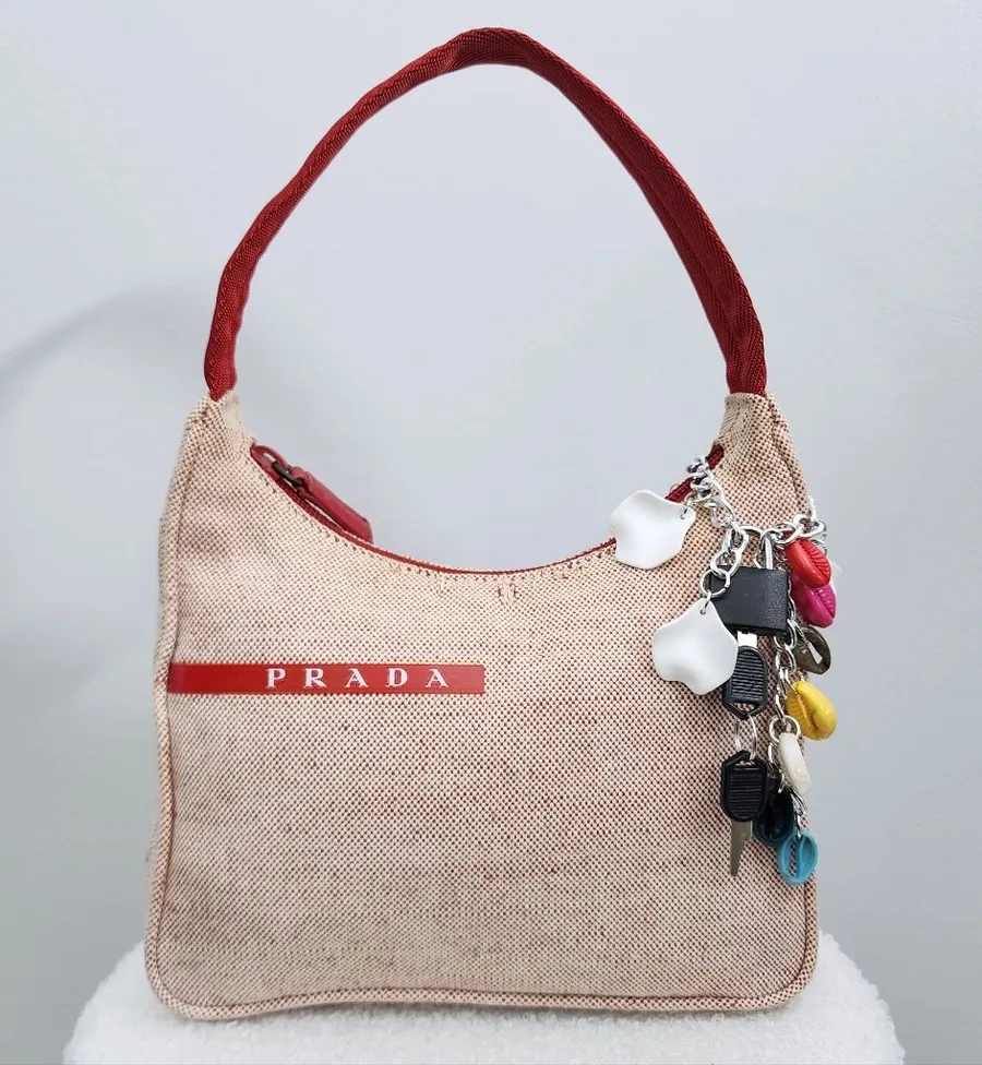 Prada Y2k Sports Canapa Hobo Bag