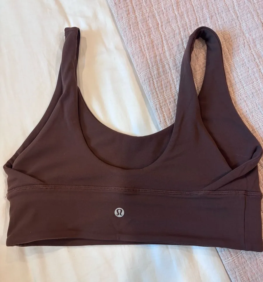 Align Reversible bra in Chocolate Brown size 8