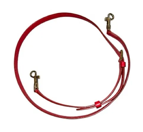 Detachable and adjustable Red Leather replacement bag Strap. New!