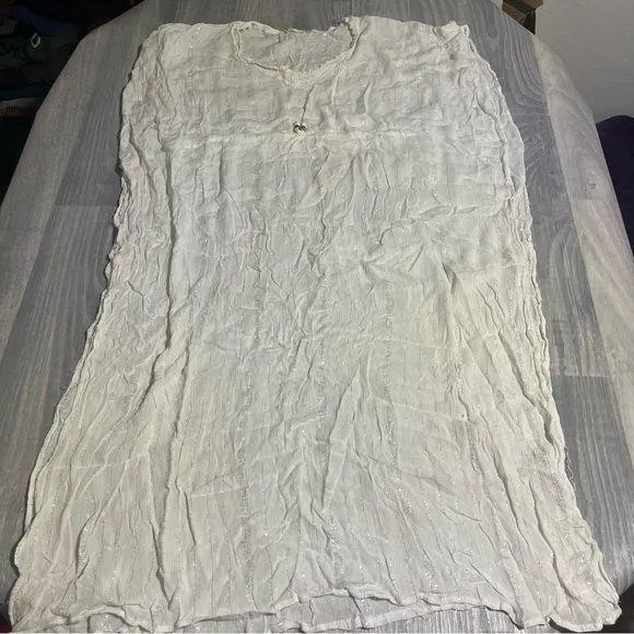 Gypsie Blu Ivory White Dress; Swim Cover Up; OS Size undefined
