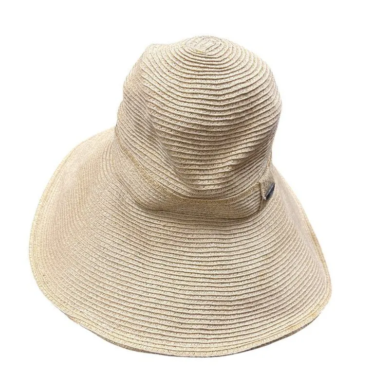 Seala womens handcrafted tan paper outdoor casual hat SKU 10