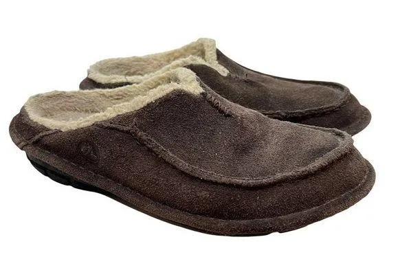 Crocs Unisex Crocassin Espresso Clog Slippers Brown Moc Toe Leather M 5 W 7