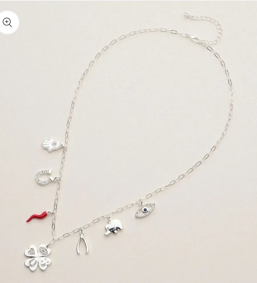 Lucky Charm Necklace Silver