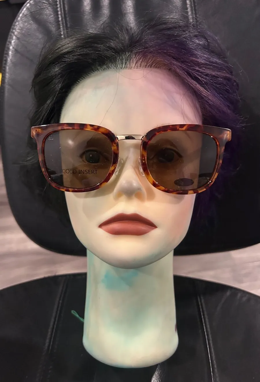 Women's Tortoiseshell Square Sunglasses with Brown Lenses