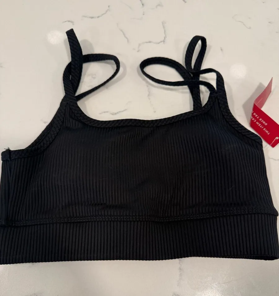 Carbon38 Black Ribbed Tie