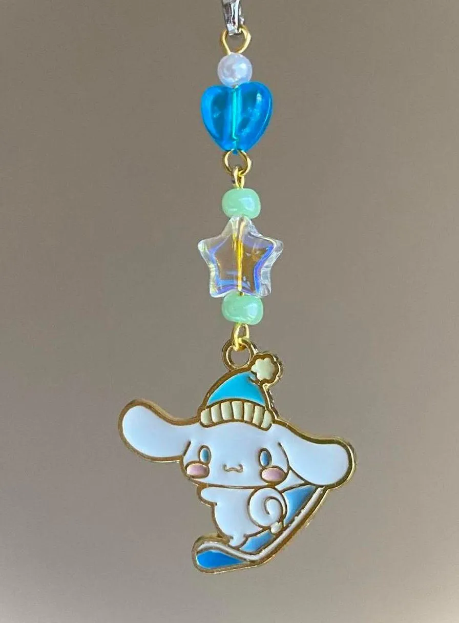 winter sports snowboard Kawaii fairy phone charm/strap,keychain,bag accessory/car decor⭐️