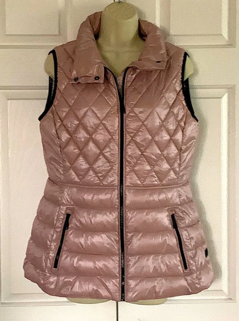 Calvin Klein Performance Puffy Vest Jacket Light Pink Size M