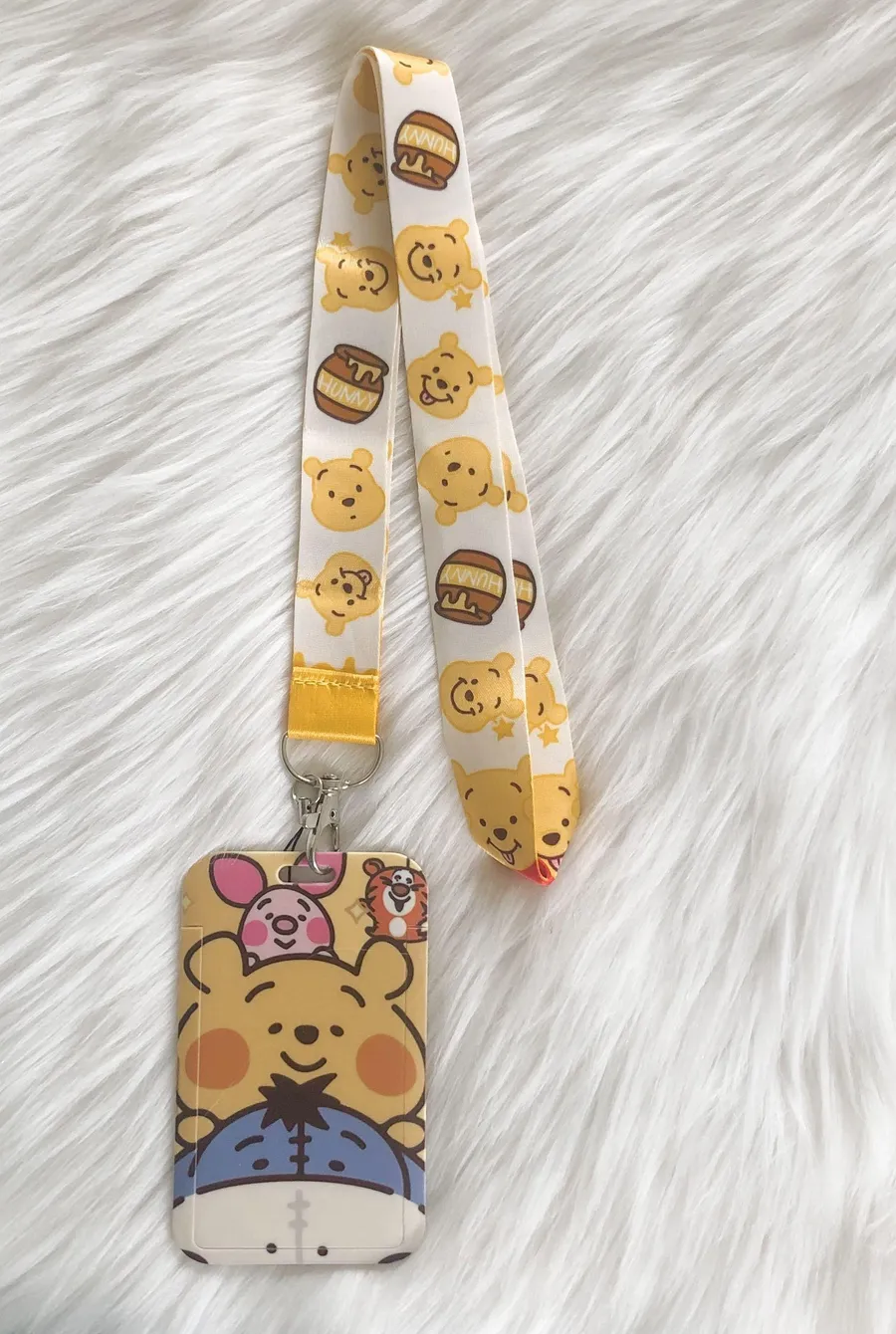 Winnie the Pooh lanyard with Id/ card holder Yellow